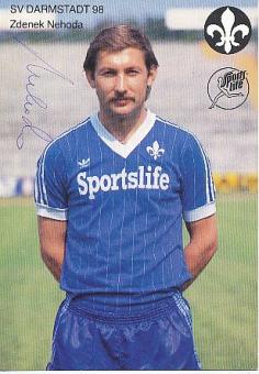 Zdenek Nehoda  SV Darmstadt 98  Fußball Autogrammkarte original signiert 