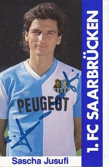 Sascha Jusufi   FC Saarbrücken  Fußball Autogrammkarte original signiert 