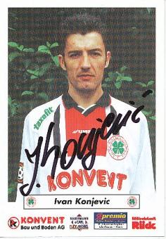 Ivan Konjevic   Rot Weiß Oberhausen  Fußball Autogrammkarte original signiert 