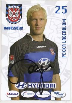 Pekka Lagerblom   FSV Frankfurt  Fußball Autogrammkarte original signiert 