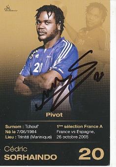 Cedric Sorhaindo  Frankreich  Handball  Autogrammkarte  original signiert 