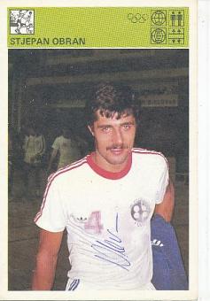 Stjepan Obran  Jugoslawien  Handball  Autogrammkarte  original signiert 