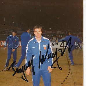 Ingolf Wiegert  DDR Olympiasieger 1980  Handball Autogramm Foto original signiert 