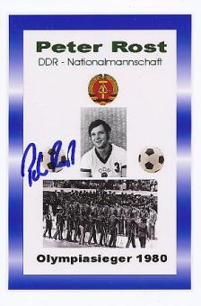 Peter Rost  DDR Olympiasieger 1980  Handball Autogramm Foto original signiert 