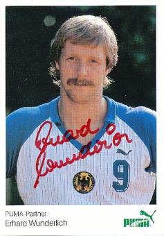 Erhard Wunderlich † 2012  DHB  Handball Autogrammkarte original signiert 