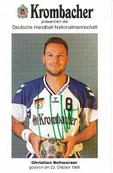 Christian Schwarzer  DHB  Handball Autogrammkarte original signiert 