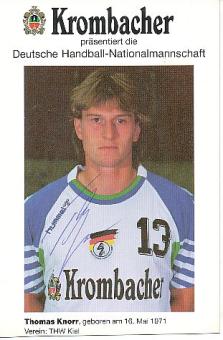 Thomas Knorr  DHB  Handball Autogrammkarte original signiert 
