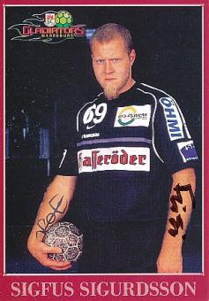 Sigfus Sigurdsson    Gladiators Magdeburg   Handball Autogrammkarte original signiert 