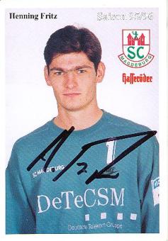 Henning Fritz    SC Magdeburg   Handball Autogrammkarte original signiert 