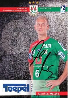 Matthias Musche  SC Magdeburg   Handball Autogrammkarte original signiert 