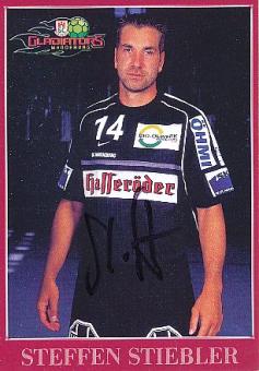 Steffen Stiebler   Gladiators Magdeburg   Handball Autogrammkarte original signiert 