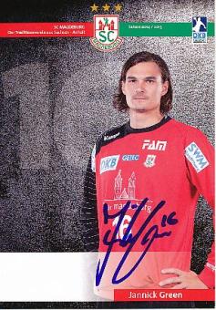 Jannick Green   SC Magdeburg   Handball Autogrammkarte original signiert 