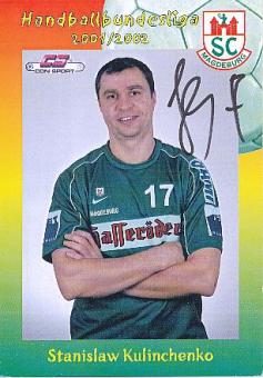Stanislaw Kulinchenko   SC Magdeburg   Handball Autogrammkarte original signiert 