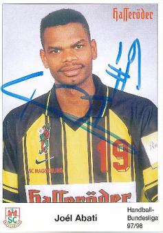 Joel Abati   SC Magdeburg   Handball Autogrammkarte original signiert 