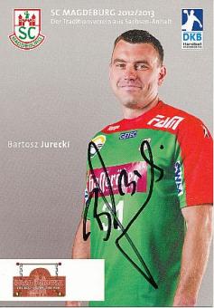 Bartosz Jurecki  SC Magdeburg   Handball Autogrammkarte original signiert 