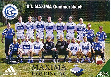 VFL Maxima Gummersbach Mannschaftskarte   Handball Autogrammkarte original signiert 
