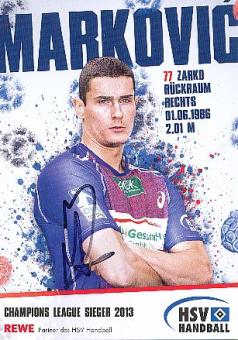 Zarko Markovic   HSV  Hamburger SV  Handball Autogrammkarte original signiert 