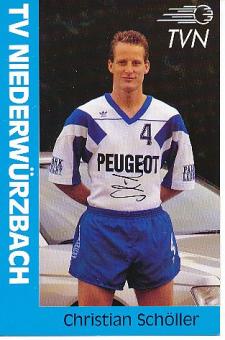 Christian Schöller  TV Niederwürzbach  Handball Autogrammkarte original signiert 