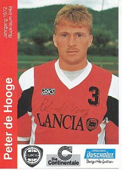 Peter de Hooge   Handball Autogrammkarte original signiert 