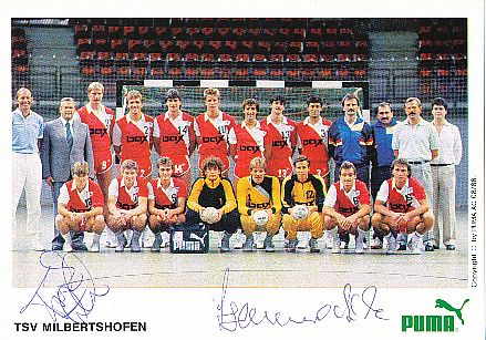 TSV Milbertshofen  Mannschaftskarte  Handball Autogrammkarte original signiert 