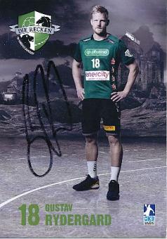 Gustav Rydergard   Die Recken  Hannover Burgdorf  Handball Autogrammkarte original signiert 