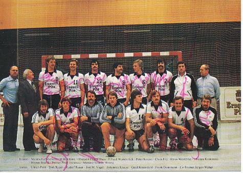 VFL Gummersbach  80er Mannschaftskarte  Handball  Autogrammkarte  original signiert 
