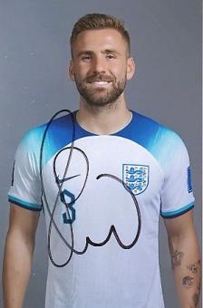 Luke Shaw  England  Fußball Autogramm Foto original signiert 