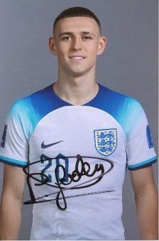 Phil Foden   England  Fußball Autogramm Foto original signiert 