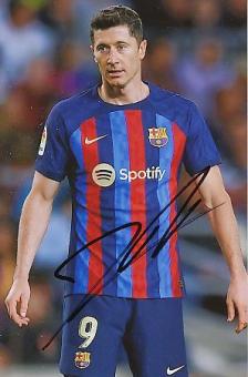 Robert Lewandowski   FC Barcelona  Fußball  Autogramm Foto  original signiert 