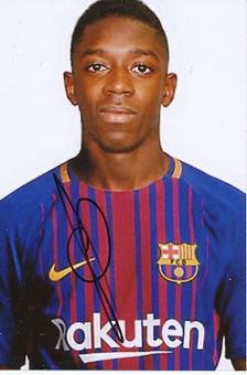Ousmane Dembele  FC Barcelona  Fußball  Autogramm Foto  original signiert 