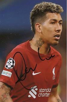 Roberto Firmino  FC Liverpool  Fußball  Autogramm Foto  original signiert 
