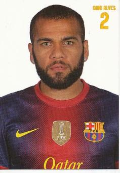 Dani Alves   FC Barcelona  Fußball Autogrammkarte 