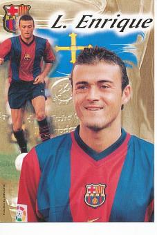 Luis Enrique   FC Barcelona  Fußball Autogrammkarte 