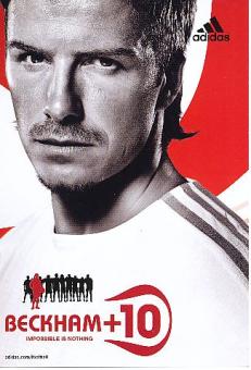 David Beckham   Real Madrid  Fußball Autogrammkarte 