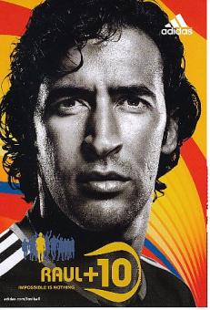 Raul  Real Madrid  Fußball Autogrammkarte 
