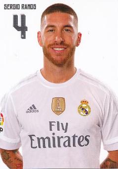 Sergio Ramos   Real Madrid  Fußball Autogrammkarte 
