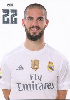 Isco   Real Madrid  Fußball Autogrammkarte 