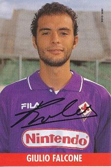 Giulio Falcone  AC Florenz  Fußball Autogrammkarte Druck Signiert 