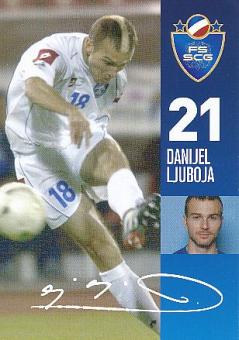 Danijel Ljuboja   Serbien  Fußball Autogrammkarte 