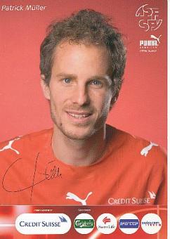 Patrick Müller  Schweiz  Fußball Autogrammkarte Druck signiert 