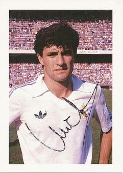 Michel   Real Madrid  Fußball Autogrammkarte original signiert 