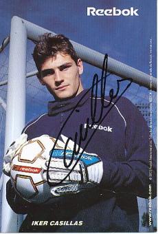 Iker Casillas Weltmeister WM 2010 Spanien &  Real Madrid  Fußball Autogrammkarte original signiert 
