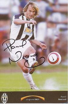 Pavel Nedved  Juventus Turin  Fußball  Autogramm Foto  original signiert 