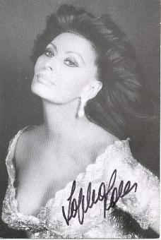 Sophia Loren   Film + TV Autogrammkarte original signiert 