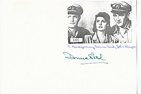 Donna Reed † 1986   Film + TV Autogramm Karte original signiert 
