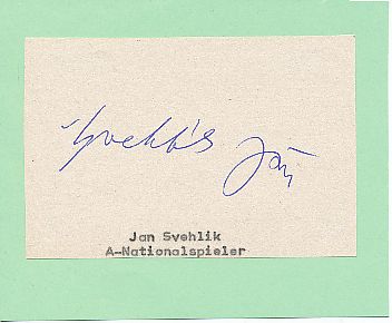 Jan Svehlik Tschechien Europameister EM 1976   Fußball Autogramm Blatt  original signiert 