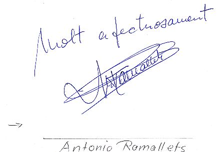 Antoni Ramallets † 2013 FC Barcelona   Fußball Autogramm Karte  original signiert 