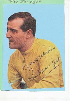 Ron Springett † 2015 England Weltmeister WM 1966  Fußball Autogramm Bild  original signiert 
