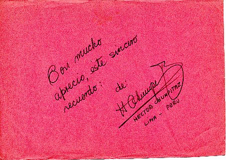 Hector Chumpitaz  Peru  WM 1970  Fußball Autogramm Blatt  original signiert 