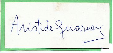 Aristide Guarneri Italien Europameister EM 1968  Fußball Autogramm Blatt  original signiert 